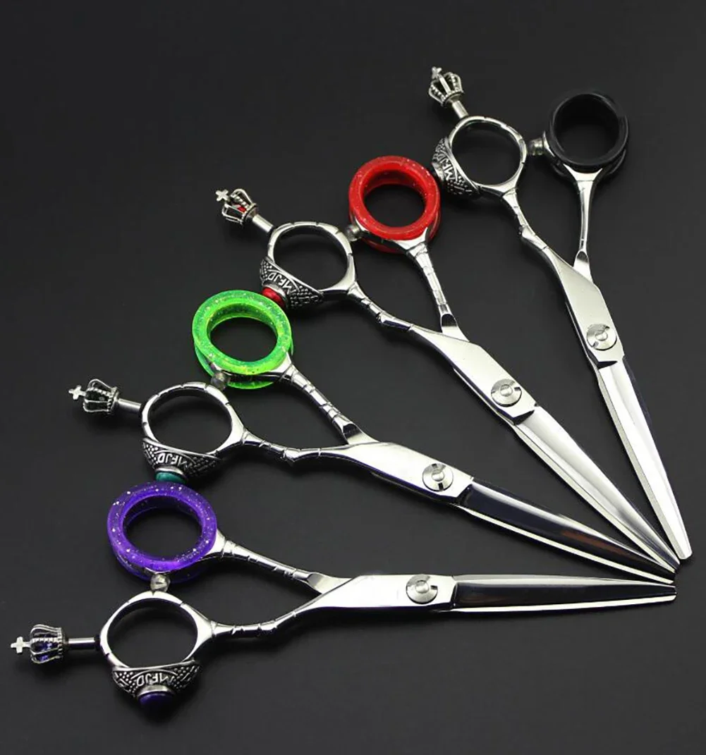 5PCS Finger Rings Pet Scissor Silicone Finger Rings Hairdressing Scissor Silicone Finger Ring Pet Scissor Colored Finger Ring