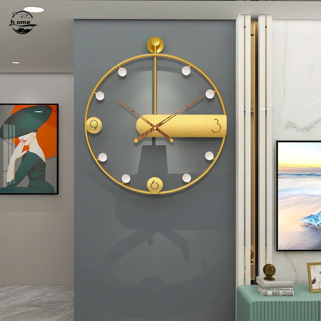 Modern Design Round Creative Fashion Large Wall Clock 1