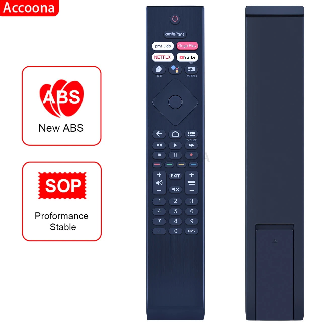 Rc4284505/01Rp Telecomando Per Philips 50 Pud7906/30 50 "Ambilight 4K Android Tv