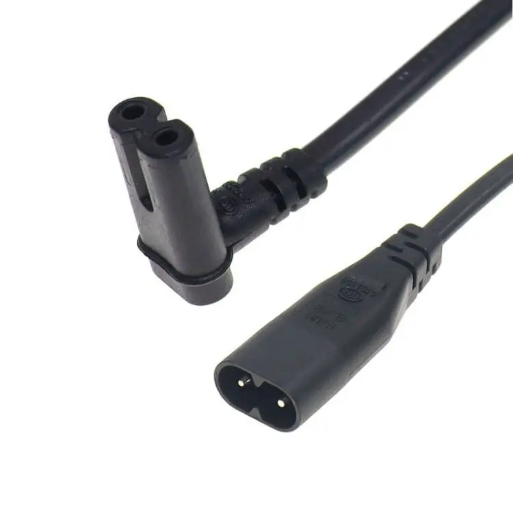 JSER Figure 8 IEC 320 C7 Vers C8 90 Degrés Coudé