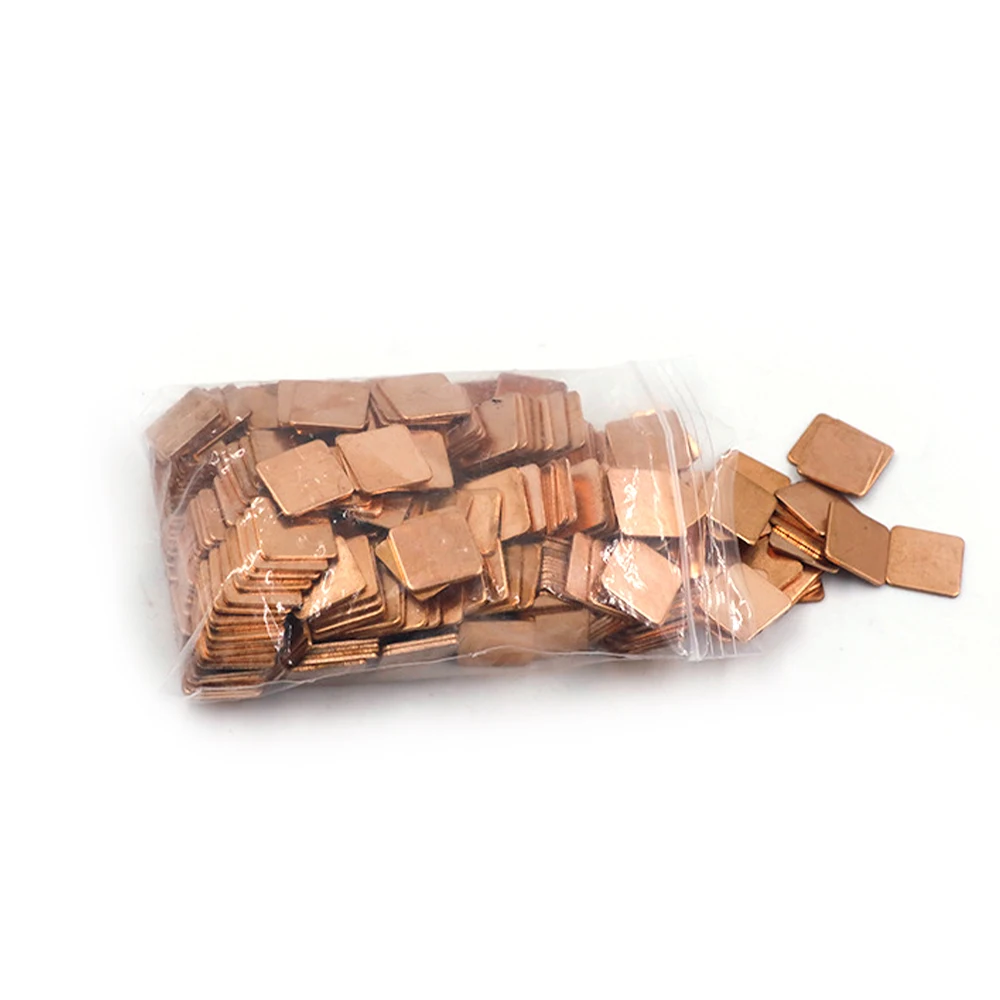 Copper Sheet Thermal Pad Heatsink Sheet for Efficient Cooling (10 Pieces, Various Thicknesses)