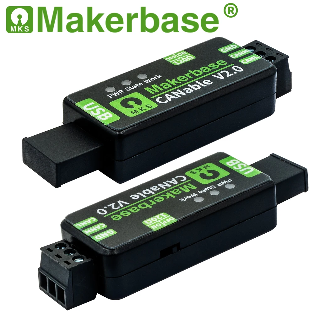 Makerbase Canable 2.0 Usb para Can Adaptador Analisador Canfd Slcan Socketcan Candlelight Klipper - Imagem 2