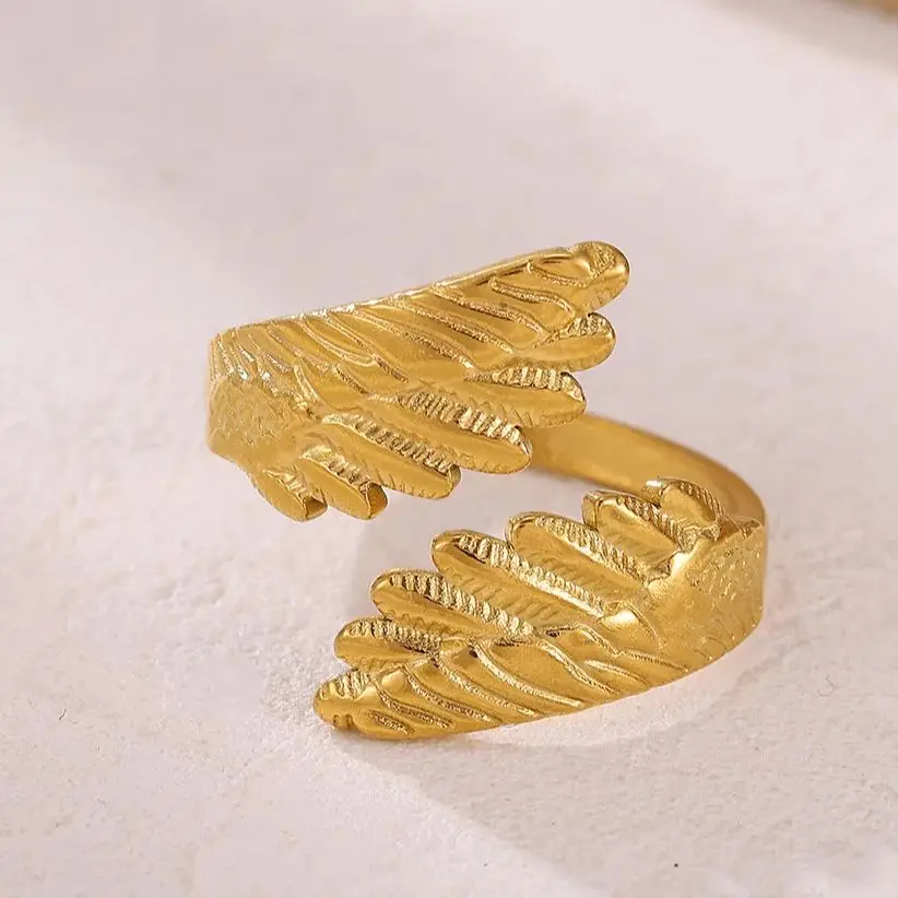 Fashion Angel Wing Rings for Women Men