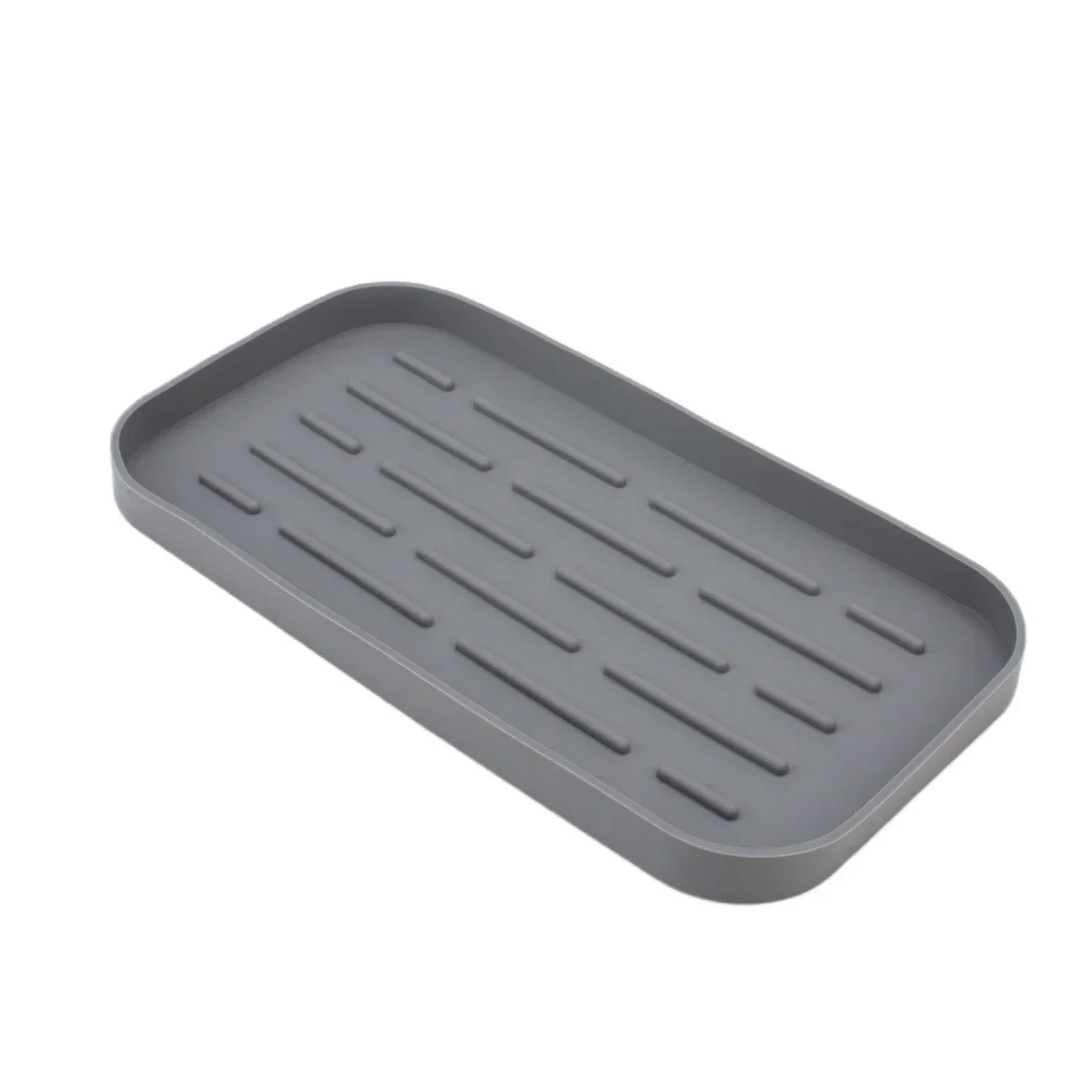 Silicone Drain Tray For Tableware Water Cup Fruit Vegetable Kitchen Sink Organizer Storage Tray Sponge Holder Soap Dispenser