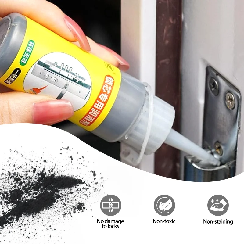 Lock Core Keyhole Lubricant Graphite Powder Lubricant Door Keyhole Repair Powder For Window Keys Door Guide Hinge Lock graphite powder lubricant graphite lubricant lock repair tool locksmith tools lock pick tools locksmith extractor tools