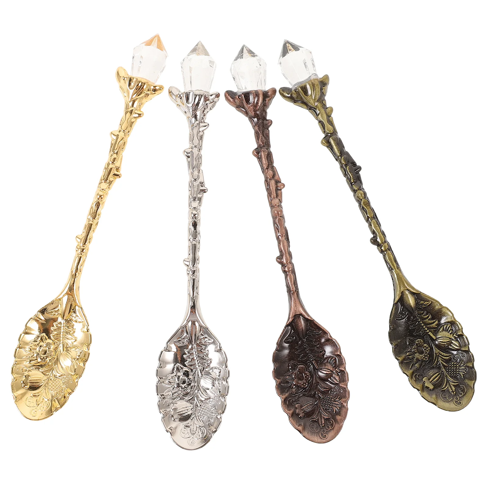 

8 Pcs Decor for Office Coffee Stirring Spoon Tasting Spoons Alloy Dinner Zinc Cream