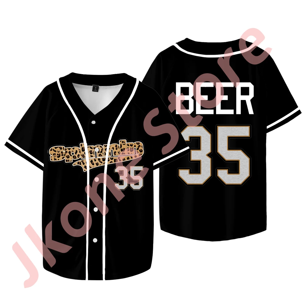 Madison Beer The Spinnin Tour Merch Baseball Jacket Cosplay Women Men Fashion Short Sleeve T-shirts 3
