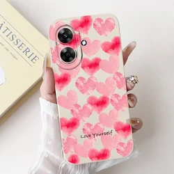 Cute Cat Grid Pattern Soft TPU Phone Case - Stylish Protective Back Cover in Black for Realme Narzo N61 (TYbai2190)