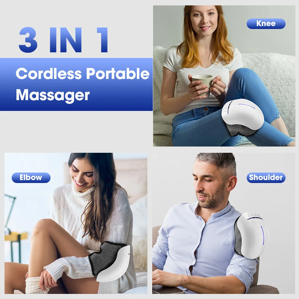4 Modes Wireless Smart Knee Massager Vibration Air Pressure Knee Massage Machine Electric Elbow Shoulder Knee masajeador