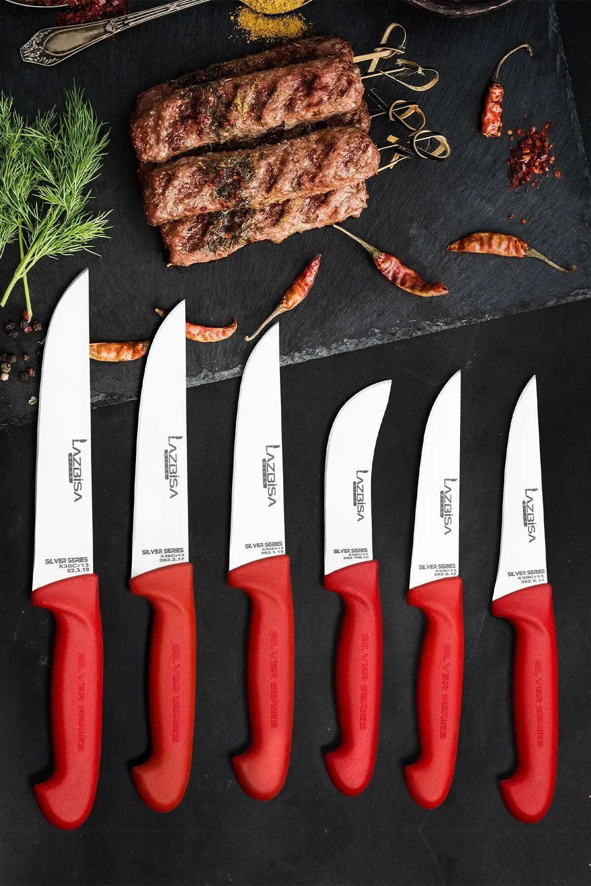 

Kitchen Accessories Knife Set Meat Bone Swimming Scraping Scraping Vegetable Bread Knife Silver Series Stainless Steel Steak Chef Chopper