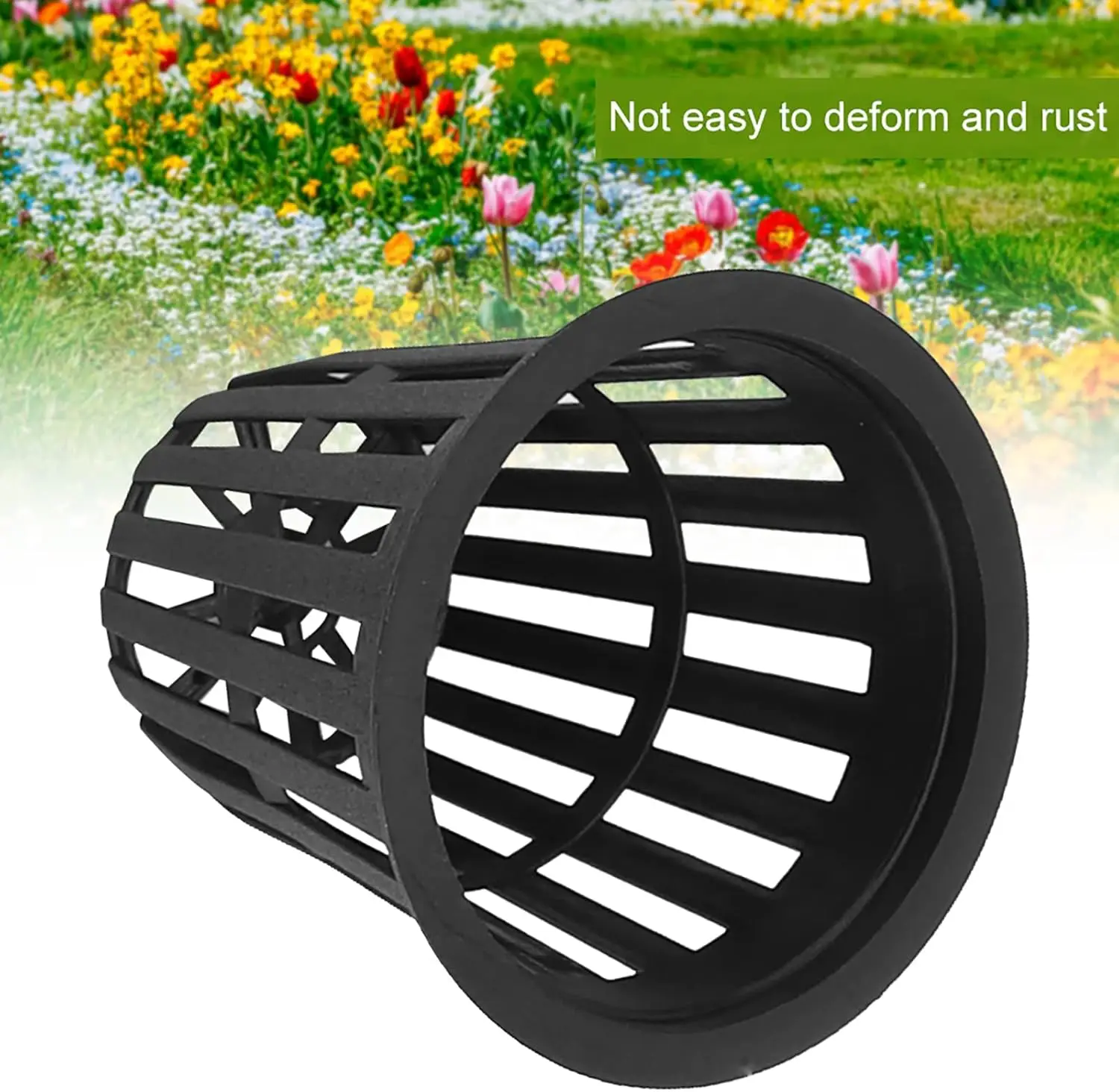 10pcs Replacement Grow Baskets 2 Inch Hydroponic Basket Cup Durable Plastic Hydroponic Slotted Mesh Cups for Garden Hydroponics
