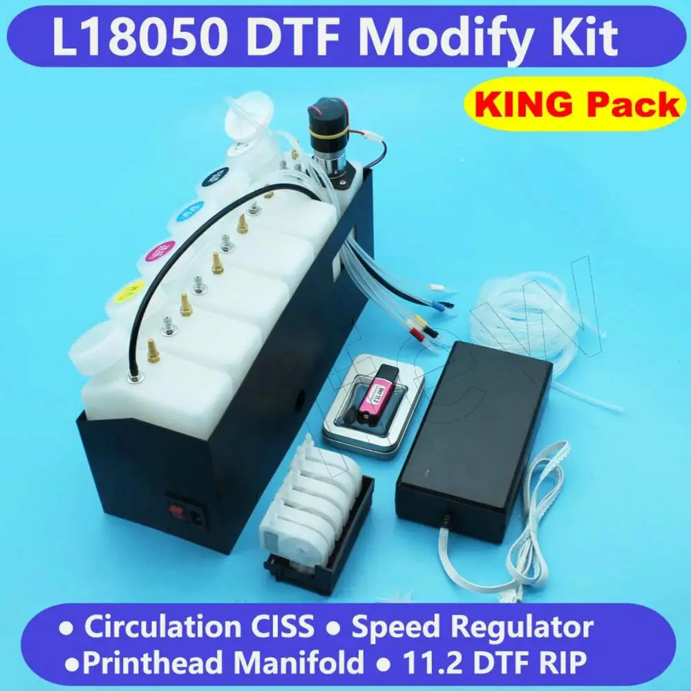 L8050 DTF 프린터 변환 키트 풀 업그레이드 도구 세트 L18050 XP-15000 ET8550 L8180 DTF 프린터 변환 키트 IFew 변환