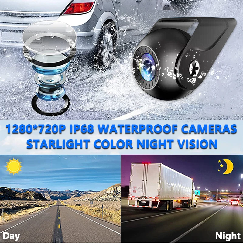 14.55인치 8채널 터치스크린 블랙박스 버스 모니터링 키트 BSD 알람 대형 차량 내부/외부 AHD DVR 시스템 MP5 플레이어 HD 나이트 비전 리버스 카메라 주차 모니터