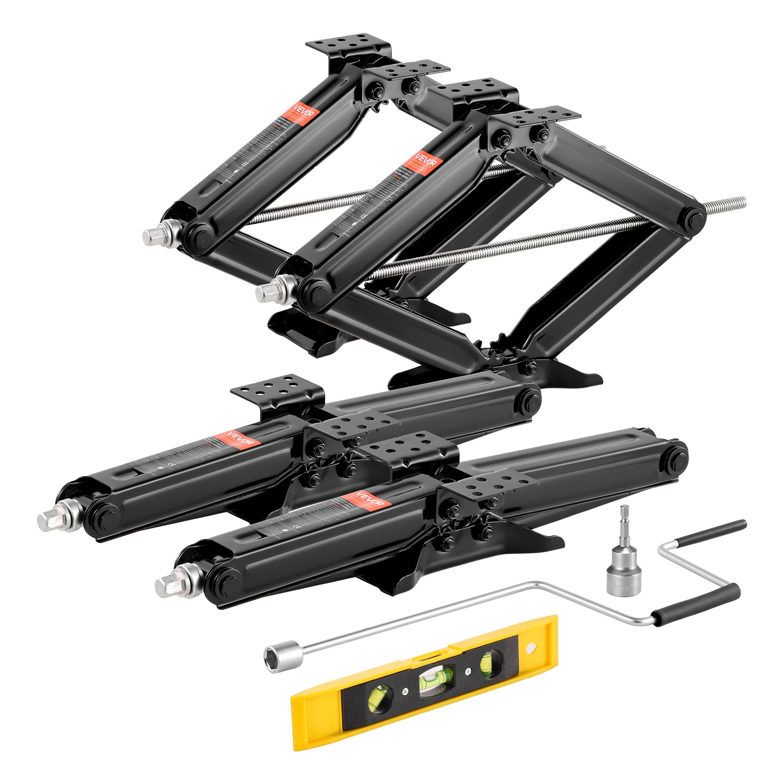 Heavy Duty Steel RV Scissor Jacks for Leveling and Stabilizing