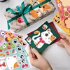 8Pcs Animal Sticker Emotions Cards Puzzle Diy Sticker Books Set for Kids Toddlers Cute Cartoon Decorative Sticker Kid Toys Gifts 3