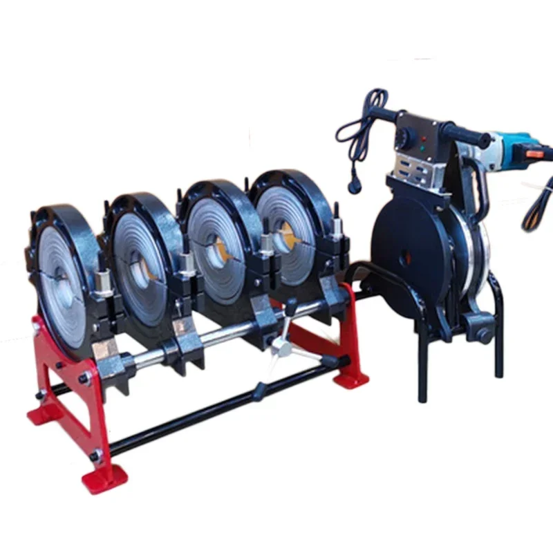 1.8KW/2.1KW/3KW PE Pipe Manual Butt Welding Machine 63-160/250 Hot Melt Hand Double Column Pipe Welding Machine 5