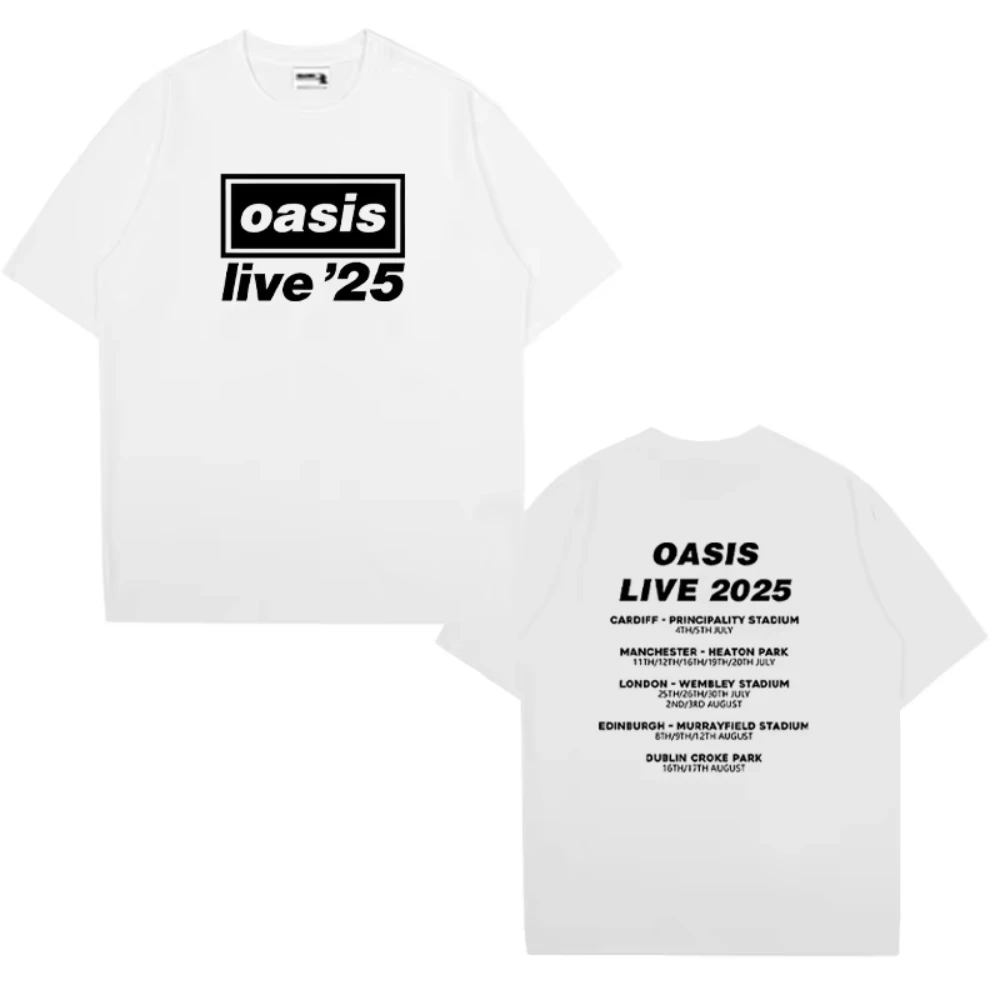 新品XXL！OASIS 2025 LIVE TOUR オフィシャルTシャツ白 新品XXL！OASIS 2025 LIVE TOUR オフィシャルTシャツ白