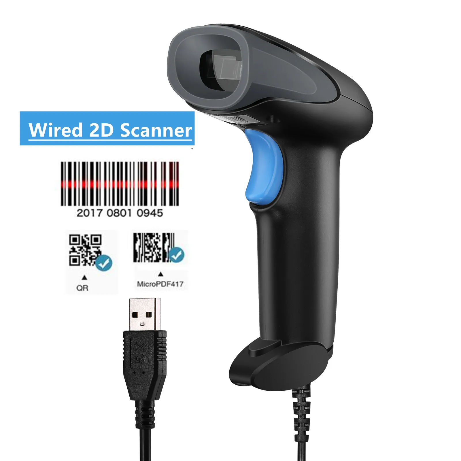 document scanner Eyoyo EY-019 Wireless 1D 2D QR Barcode scanner 2.4G Dongle Wireless USB Wired DataMatrix PDF417 Maxicode Reader Screen Scan fast scanner Scanners