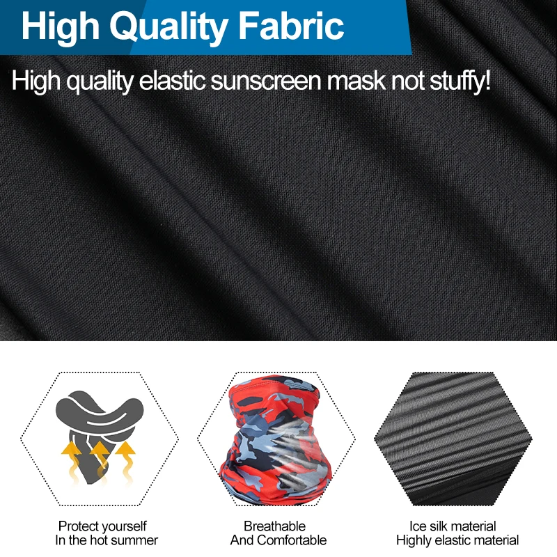 Cycling Face Masks 1 PCS Breathable Headscarf Bandana Scarf Neck Multifunctional UV Protection Outdoor Fishing Hiking Head Band
