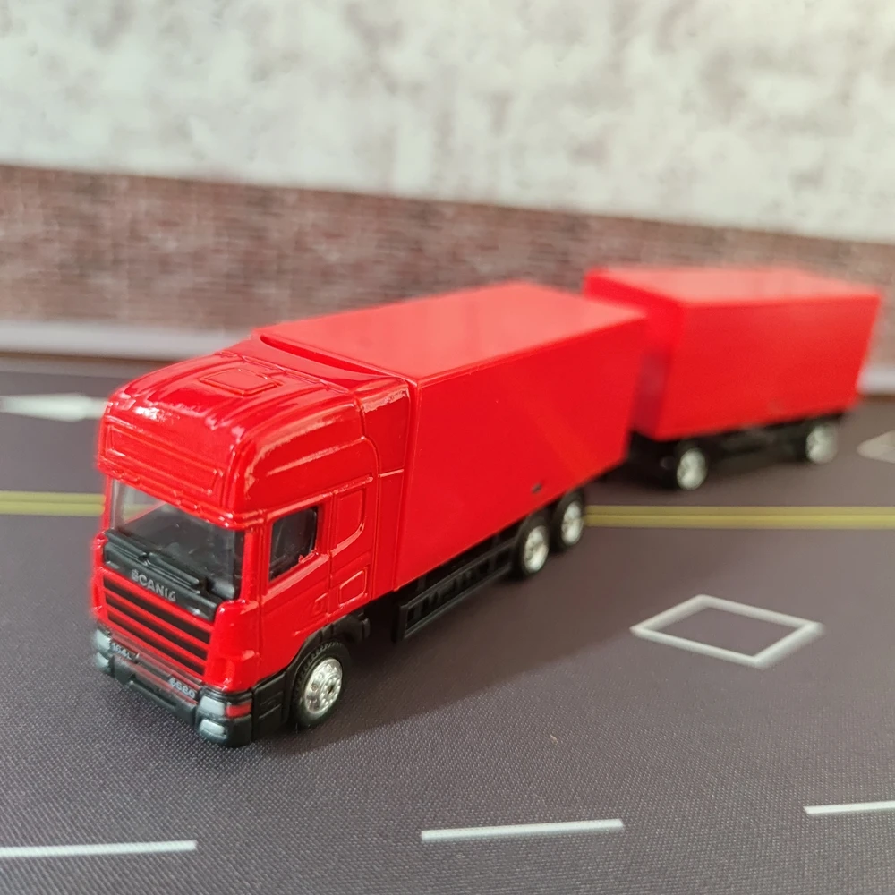 Modelo Escala Camión Scania Modelo A Escala 1/43 De Camión Hormigonera Scania – Aleación De Metal Fundido, Detallado Y Decorativo Regalo Niños Adultos Maqueta Scania