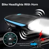 7588 Speaker Bicycle Light USB Led Waterproof With Horn Mountain Bike Dark Night Outdoor Riding Headlight 1