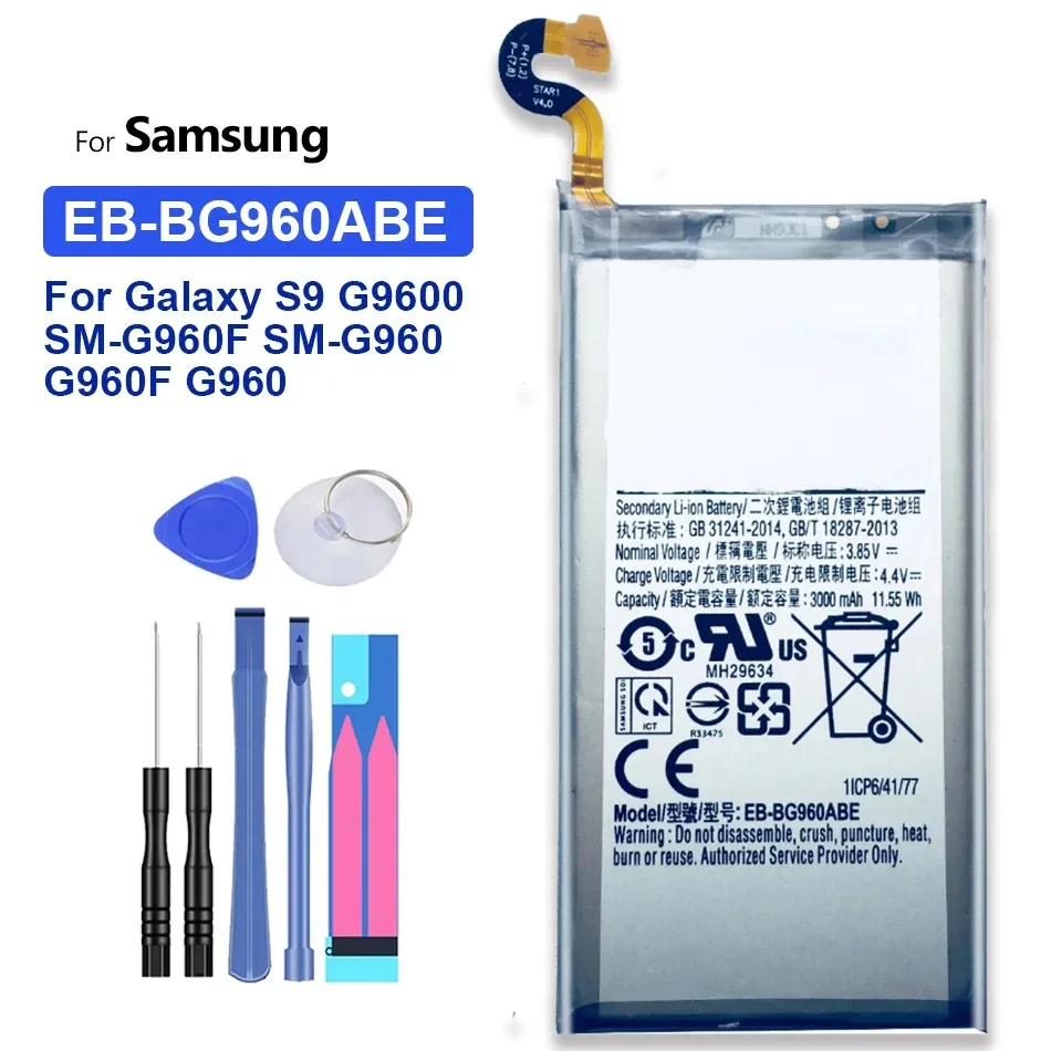 Eb-Bg960Abe Eb-Bg965Abe Batteria Per Samsung Galaxy S9 S 9 G9600 Sm-G960F S9Plus S9 Plus G9650 S9 + G965F Batterie Di Alta Qualità
