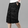 Summer Men's Elastic High Waisted Pockets Camouflage Straight Sweatpants Cargo Loose Vacation Printing Preppy Style Shorts 5