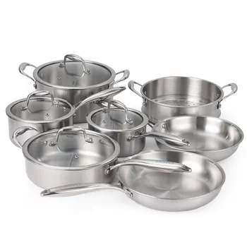 3 Ply 11-Piece Stainless Cookware Set 1
