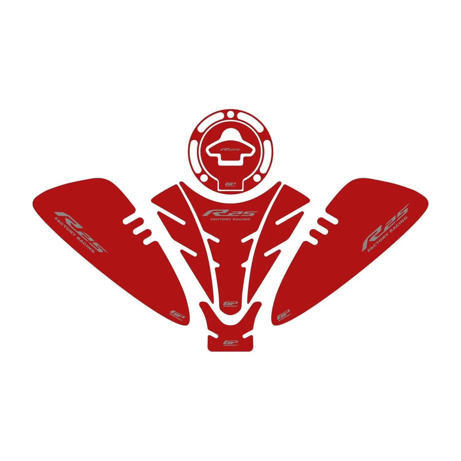 

GP Composite For R25 2019-2022 Compatible Tank Pad Set Red