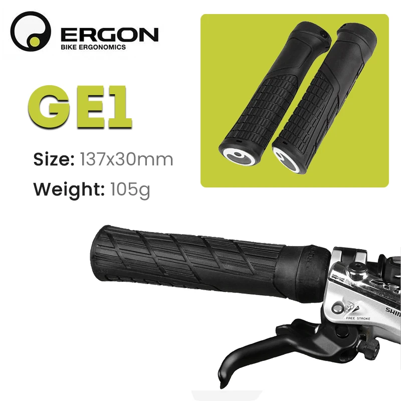 ERGON Bicycle Ergonomics Grips Anti-skid Rubber Mountain Bike