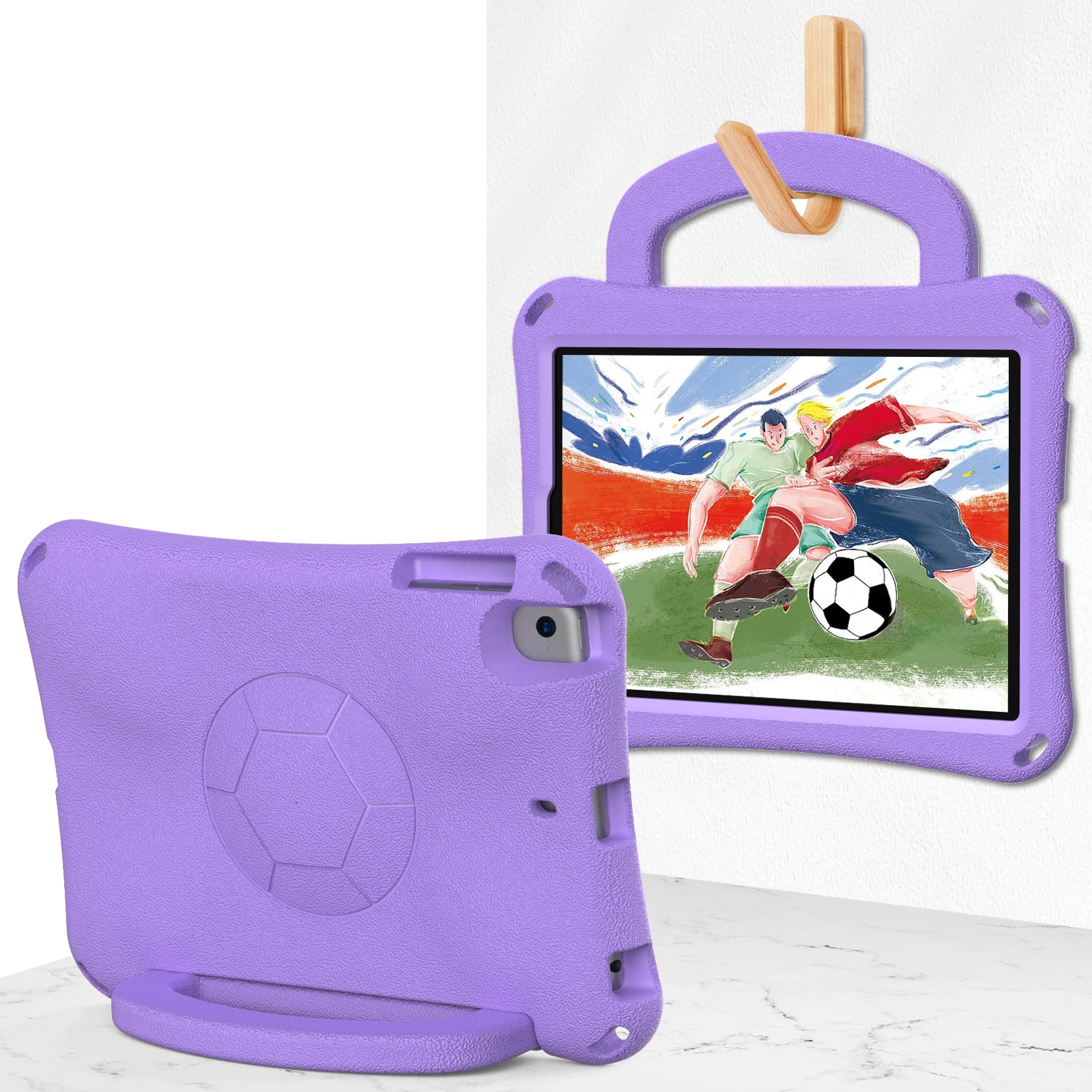 Shockproof Full-Body Tablet Case with Handle Stand