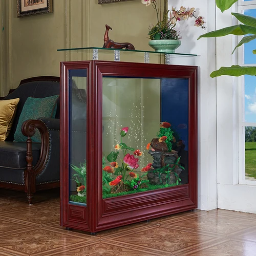 Light Luxury Fish Tank Living Room Home Aquarium Screen European