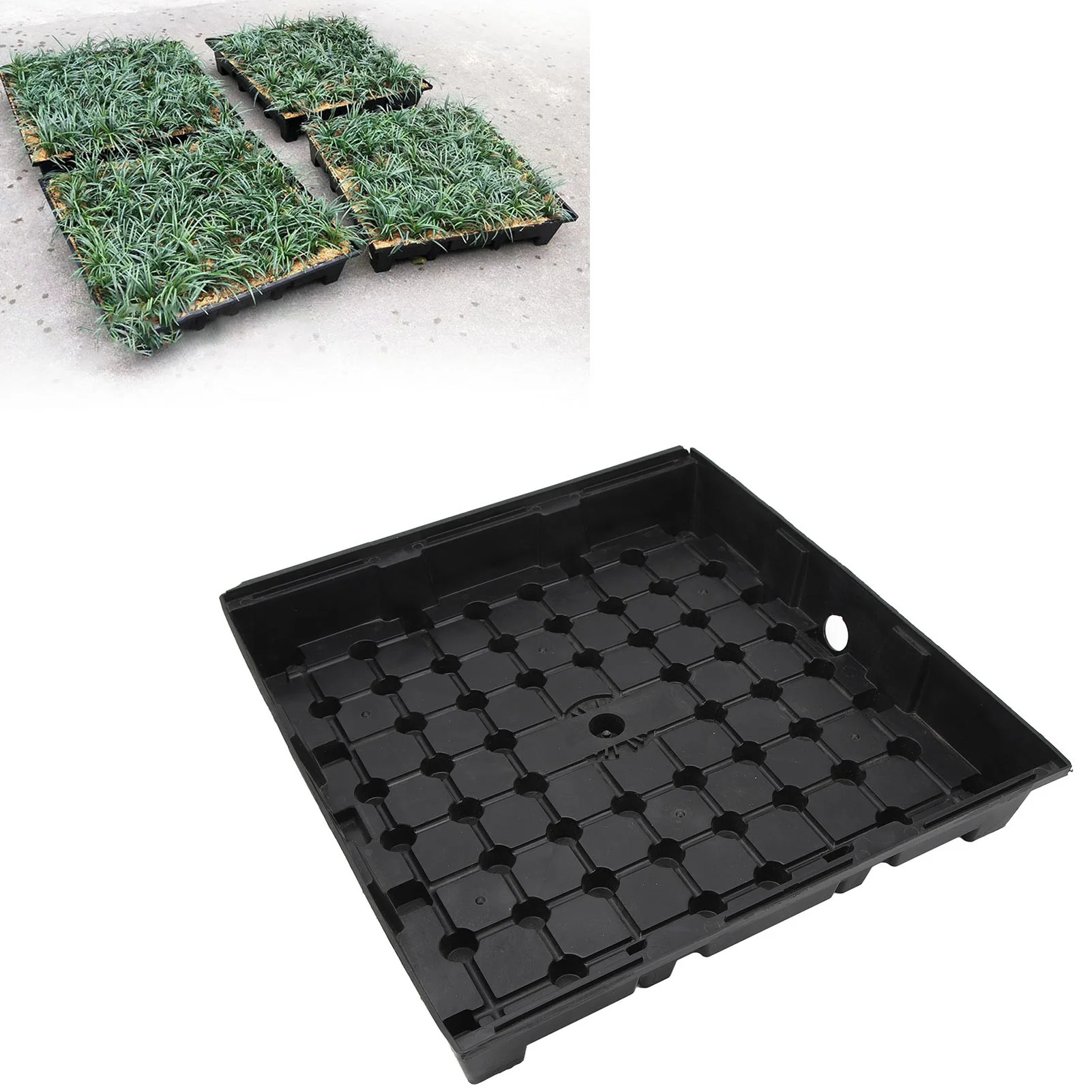 

Garden Grow Bed Planting Box PP Rectangle Planting Container Breathable Planter with Drainage Channel Plant Nursery Pots