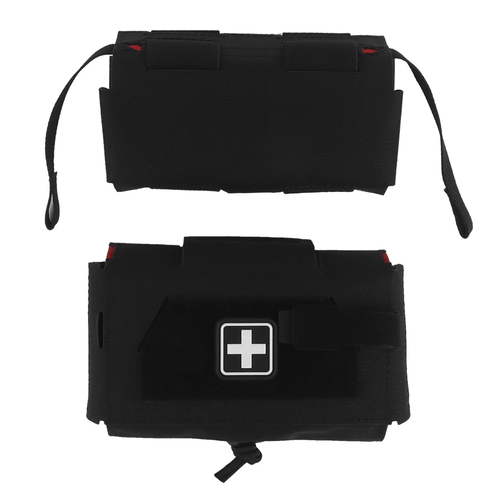 Compact MOLLE Outdoor Utility Pouch with Organizer Panel