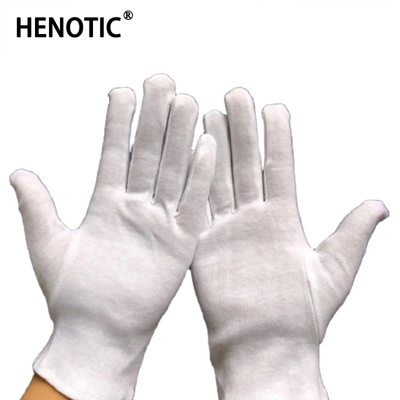 

Перчатки Henotic хлопковые для мужчин и женщин, белые спортивные высокоэластичные митенки с закрытыми пальцами для вождения и защиты от солнца В индустриальном стиле