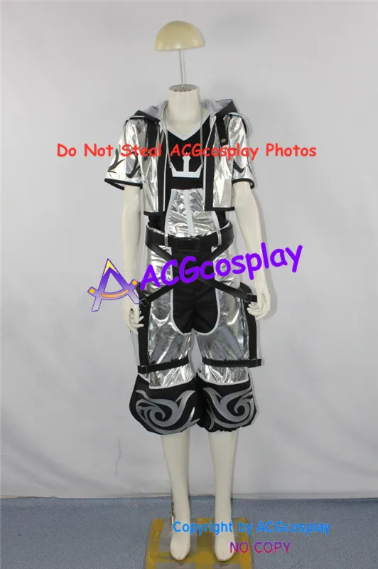Kingdom Hearts 2 Sora Costume Cosplay Silver Sora Acgcosplay Include Ornamenti E Guanti Per Collana