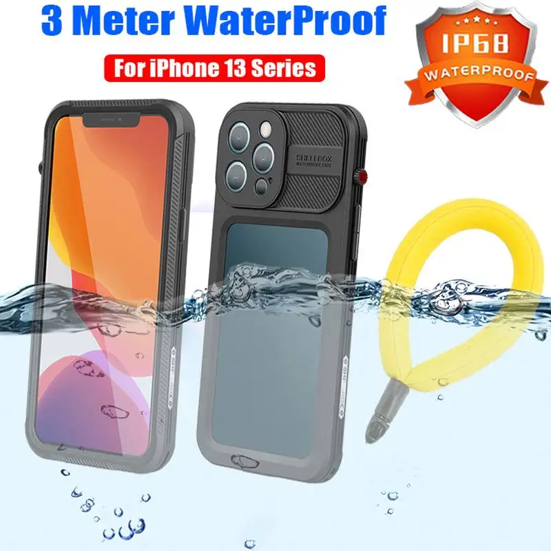 Redpepper Full Sealed Underwater Case For iPhone 13 Pro Max Mini Waterproof Shockproof Diving Cover for iPhone 11 12 XS XR SE3 iphone 12 pro max leather case