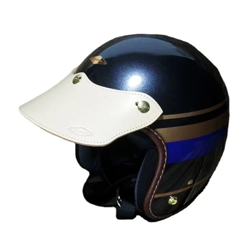 Colorful Helmets Visors Helmets Brim Removable for Men Women Open Face Helmets Motorbike Dirt Bikes Helmets Accessories