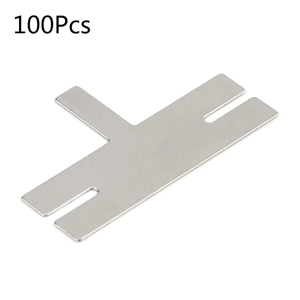 8x16x26 mm 100 Piece for T type Nickel Plated Steel Strap Strip Sheets for Battery Welding Spot Welder Equipment Dropship