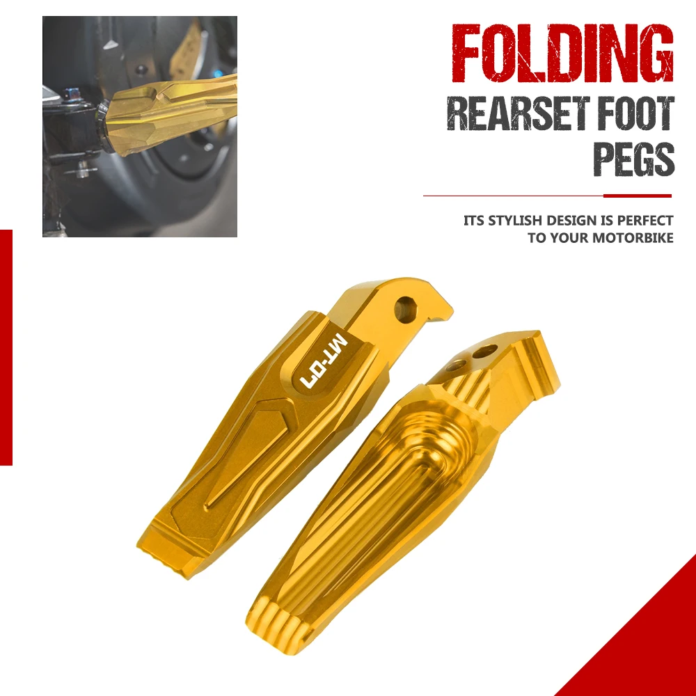 

Folding Rearset Foot Peg For YAMAHA TMAX500 TMAX530 TMAX 500 530 XP500 XP 500 MT07 MT-07 MT 07 Motorcycle Accessories Aluminum