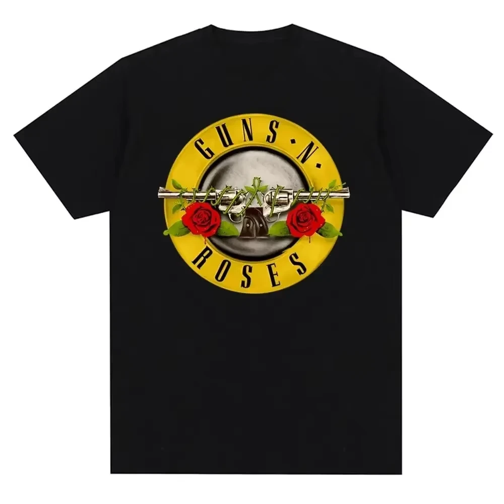 Guns N Roses Grafikdruck T-Shirt Vintage Rock Band Streetwear Kurzarm Mode Rundhals T-Shirt Damen T-Shirt Unisex