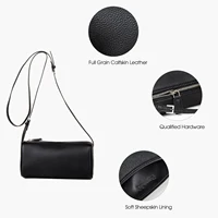 Matna-Sac à main en cuir de vachette naturel pour femme, véritable, entièrement grainé, sac à poignée supérieure, sangle initiée, doublure en peau de mouton 3