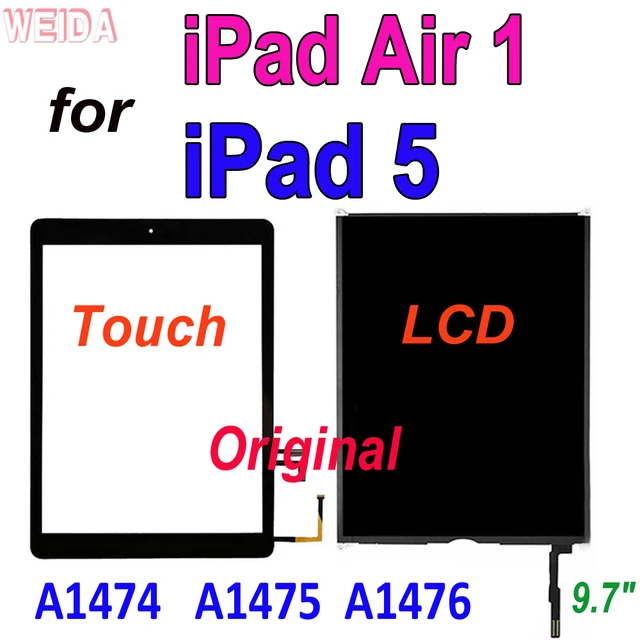 AAA+ 9.7 iPad 5 LCD for iPad Air 1 LCD A1474 A1475 A1476 LCD