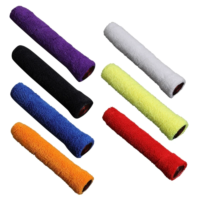 

Toweling Racket Overgrip, Absorbent Towel Skid Resist Absorb Handles Sweat Grip Tape Tennis Badminton Racket Protections