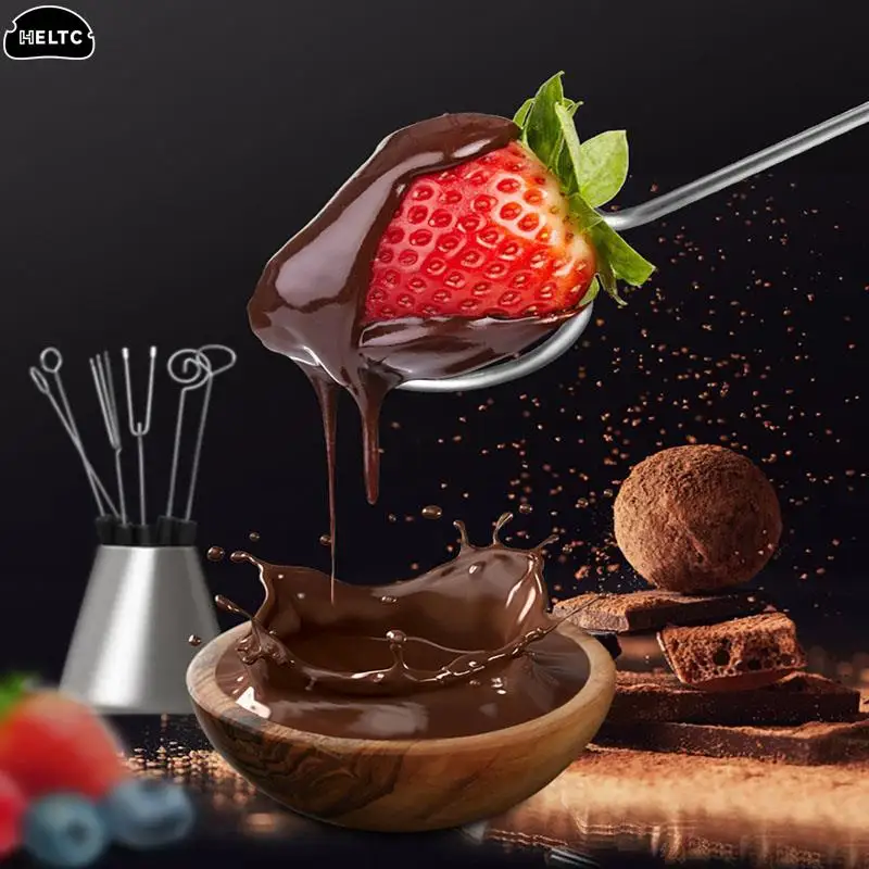 Chocolate Dipping Tool Chocolate Dipping Tool Dipping Pralines Home DIY Bakeware Truffles Pen Chocolate Fork Fondant Kitchen Stainless Steel Cake Decor