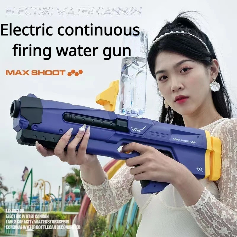 New Electric Water Gun With Fully Automatic Water Absorption And High-tech  Burst Water Gun Beach Outdoor Water Fight Toys - Water Guns, Blasters &  Soakers - AliExpress