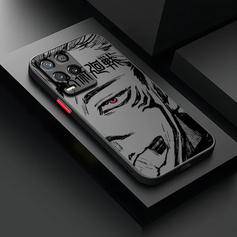 Jujutsu Kaisen Anime For OPPO A55 A54S A53S A52 A33 A32 A31 A16S A16K A15S A11S A9 A5 Frosted Translucent Phone Case