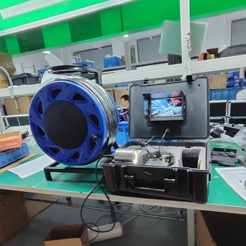 1Set Pozzo d'Acqua Profonda Pipeline Endoscopio Macchina Fotografica di Pesca Impermeabile HA CONDOTTO LA Luce di Visione Notturna DVR Registratore di Sorveglianza