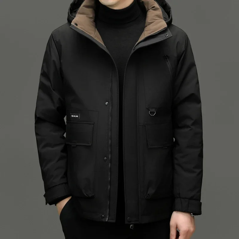 thumbnail image 1 of Chaqueta de plumón para hombre, parka, chaqueta acolchada con calefacción y plumón de pato para hombre, ropa de diseñador de lujo para invierno 2024, novedad en abrigos, acolchado para hombre, 1 of 5