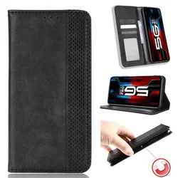 Custodia Flip in Pelle di Lusso - Portafoglio Magnetico Retro e Copertura Completa per Smartphone